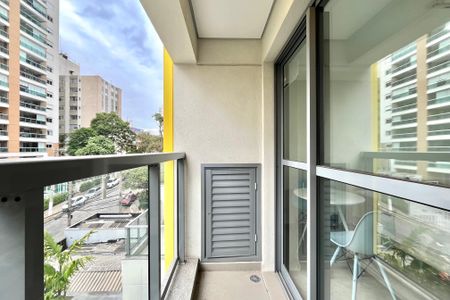 Varanda de kitnet/studio para alugar com 1 quarto, 26m² em Vila Clementino, São Paulo