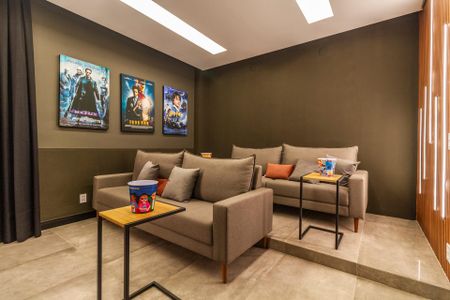 Studio para alugar com 25m², 1 quarto e sem vaga Studio para alugar com 25m², 1 quarto e sem vagaÁrea comum - Cinema