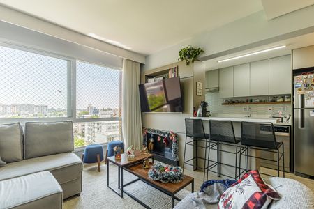 Sala de apartamento à venda com 3 quartos, 80m² em Cristo Redentor, Porto Alegre