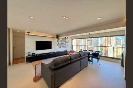 Sala  de apartamento à venda com 2 quartos, 100m² em Jardim das Acacias, São Paulo