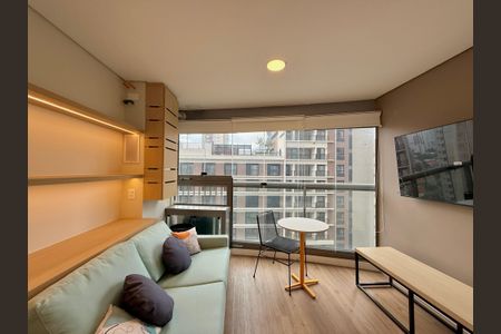 Sala de kitnet/studio para alugar com 1 quarto, 32m² em Itaim Bibi, São Paulo