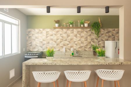 Apartamento para alugar com 48m², 2 quartos e 1 vaga Apartamento para alugar com 48m², 2 quartos e 1 vagaÁrea comum - Salão de festas