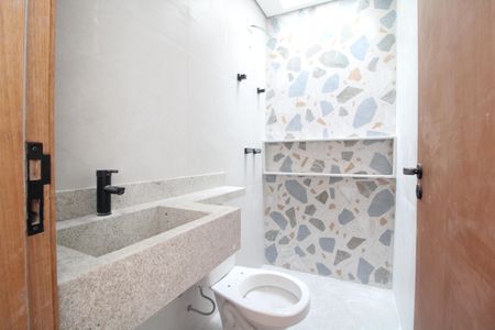 Banheiro da suíte 1 de casa à venda com 3 quartos, 110m² em Jardim Cidalia, São Paulo