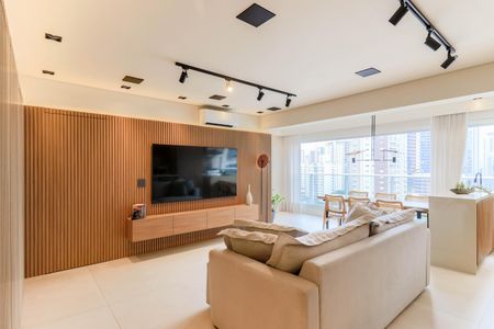 Sala de apartamento à venda com 2 quartos, 103m² em Brooklin, São Paulo