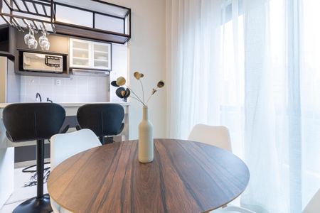 Sala de Jantar de apartamento para alugar com 1 quarto, 45m² em Indianópolis, São Paulo