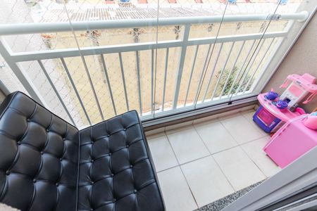 Varanda da Sala de apartamento à venda com 2 quartos, 49m² em Vila Monte Santo, São Paulo