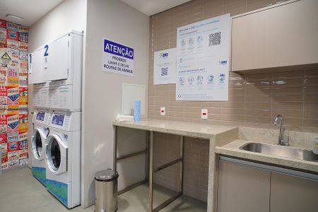 Studio para alugar com 38m², 1 quarto e 1 vagaLavanderia