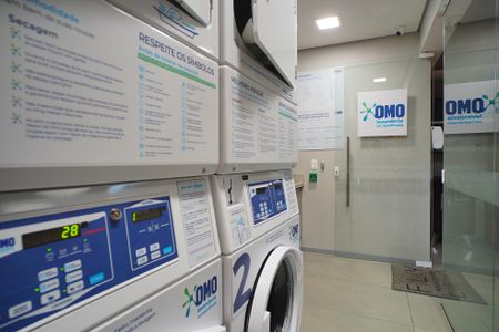 Studio para alugar com 38m², 1 quarto e 1 vagaLavanderia