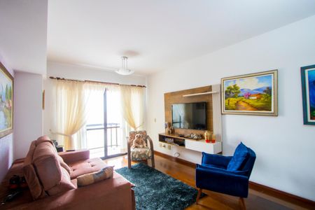 Sala de apartamento à venda com 3 quartos, 98m² em Vila Valparaíso, Santo André