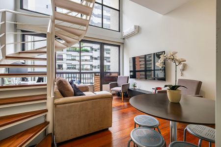 Sala de apartamento para alugar com 1 quarto, 48m² em Jardim Paulista, São Paulo