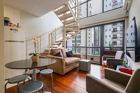 Sala de apartamento para alugar com 1 quarto, 48m² em Jardim Paulista, São Paulo