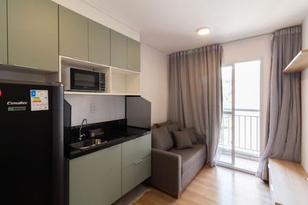 Sala - Cozinha de apartamento para alugar com 1 quarto, 25m² em Vila Butantã, São Paulo