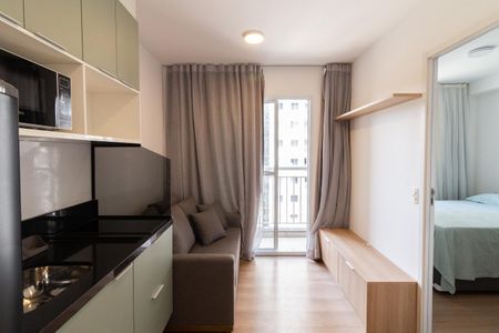 Sala - Cozinha de apartamento para alugar com 1 quarto, 25m² em Vila Butantã, São Paulo