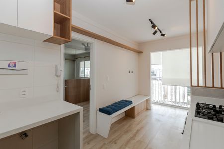 Sala/ Cozinha de apartamento para alugar com 1 quarto, 28m² em Vila das Belezas, São Paulo