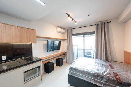Sala/Quarto de kitnet/studio para alugar com 1 quarto, 29m² em Vila Clementino, São Paulo