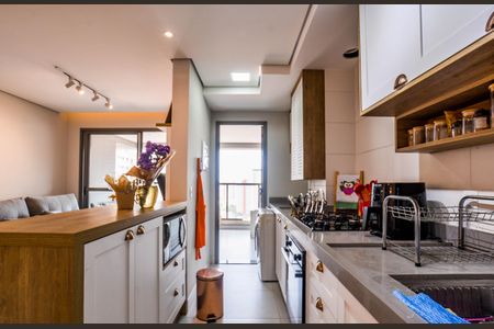 Apartamento à venda com 76m², 3 quartos e 2 vagasCozinha e Área de Serviço