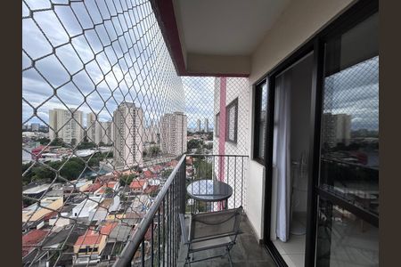 Varanda da Sala de apartamento para alugar com 3 quartos, 78m² em Vila Campo Grande, São Paulo