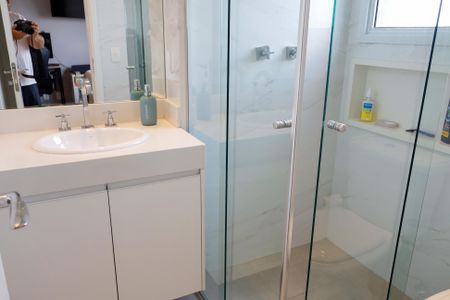 Apartamento à venda com 113m², 3 quartos e 3 vagas Apartamento à venda com 113m², 3 quartos e 3 vagasBanheiro da Suíte 1