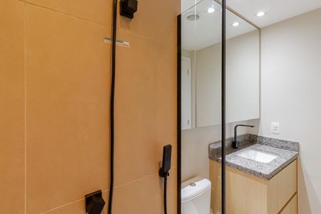 Studio para alugar com 28m², 1 quarto e sem vagaBanheiro da Suíte