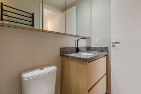 Studio para alugar com 28m², 1 quarto e sem vagaBanheiro da Suíte