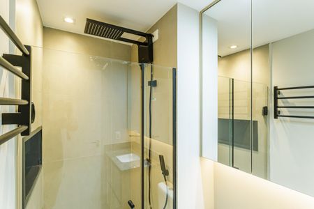 Apartamento para alugar com 28m², 1 quarto e sem vaga Apartamento para alugar com 28m², 1 quarto e sem vagaBanheiro da Suíte