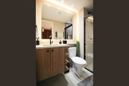 Studio à venda com 28m², 1 quarto e sem vaga Studio à venda com 28m², 1 quarto e sem vagaBanheiro da Suíte