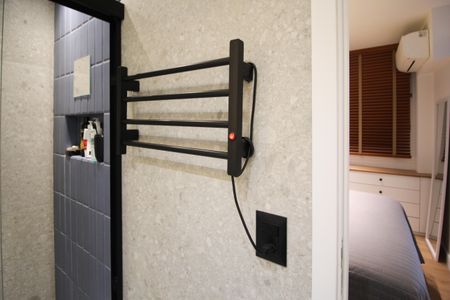 Studio à venda com 28m², 1 quarto e sem vaga Studio à venda com 28m², 1 quarto e sem vagaBanheiro da Suíte