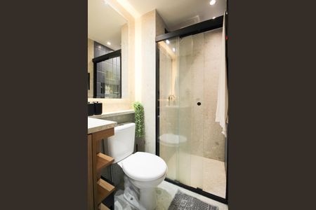 Studio à venda com 28m², 1 quarto e sem vaga Studio à venda com 28m², 1 quarto e sem vagaBanheiro da Suíte