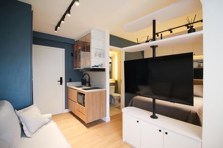 Sala de kitnet/studio para alugar com 1 quarto, 28m² em Vila Olímpia, São Paulo
