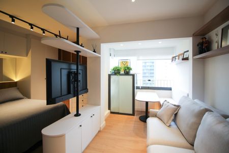 Sala de kitnet/studio para alugar com 1 quarto, 28m² em Vila Olímpia, São Paulo