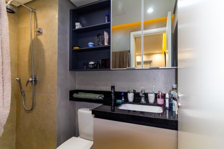 Apartamento à venda com 31m², 1 quarto e sem vagaBanheiro da Suíte