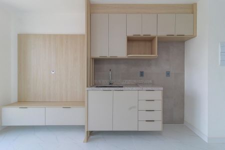 Sala - Cozinha de apartamento à venda com 1 quarto, 34m² em Campo Belo, São Paulo