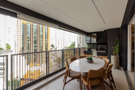 Sacada de apartamento à venda com 3 quartos, 282m² em Moema, São Paulo