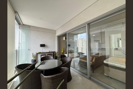 Studio para alugar com 45m², 1 quarto e 1 vagaVaranda