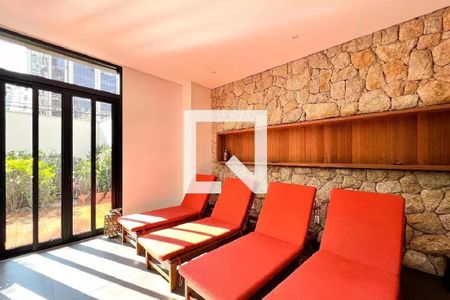 Studio para alugar com 45m², 1 quarto e 1 vagaSauna