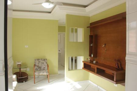Sala de apartamento para alugar com 1 quarto, 55m² em Campo Grande, Santos