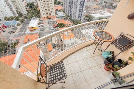Varanda da Sala de apartamento à venda com 3 quartos, 78m² em Ipiranga, São Paulo