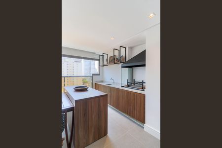 Varanda Gourmet de apartamento à venda com 3 quartos, 157m² em Jardim das Acacias, São Paulo