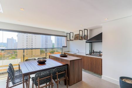 Varanda Gourmet de apartamento à venda com 3 quartos, 157m² em Jardim das Acacias, São Paulo