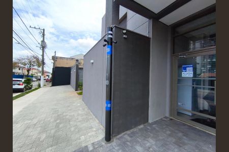 Studio para alugar com 35m², 1 quarto e sem vaga Studio para alugar com 35m², 1 quarto e sem vagaFachada + Plaquinha