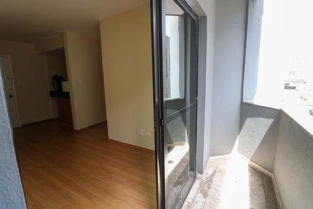 Varanda da Sala de kitnet/studio à venda com 1 quarto, 31m² em Santo Amaro, São Paulo