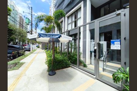 Studio para alugar com 23m², 1 quarto e sem vagaFachada + Plaquinha