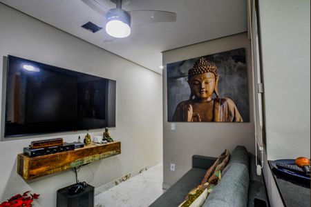 Sala de apartamento para alugar com 2 quartos, 55m² em Vila Sacadura Cabral, Santo André