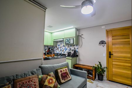 Sala de apartamento para alugar com 2 quartos, 55m² em Vila Sacadura Cabral, Santo André
