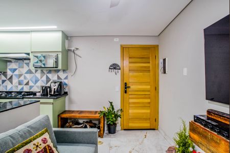 Sala de apartamento para alugar com 2 quartos, 55m² em Vila Sacadura Cabral, Santo André