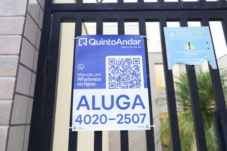 Apartamento para alugar com 30m², 1 quarto e sem vagaPlaca instalada no portão do imóvel - Código FPOT-880