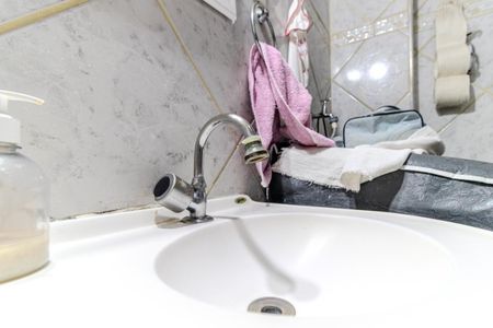 Banheiro de kitnet/studio à venda com 1 quarto, 50m² em Campos Elíseos, São Paulo