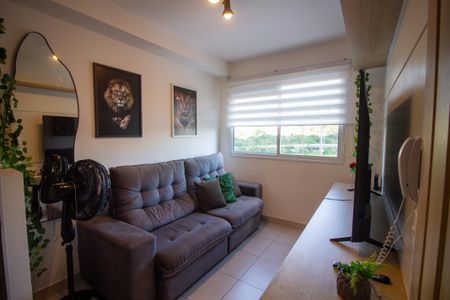 Sala de apartamento para alugar com 1 quarto, 28m² em Jardim Caravelas, São Paulo