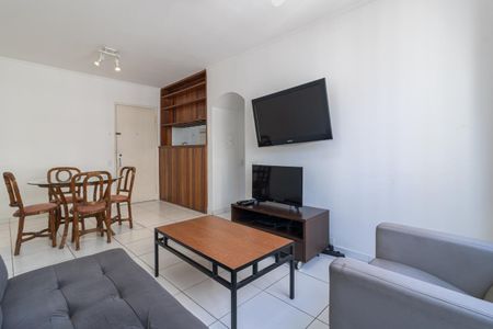 Sala de apartamento à venda com 1 quarto, 45m² em Indianópolis, São Paulo