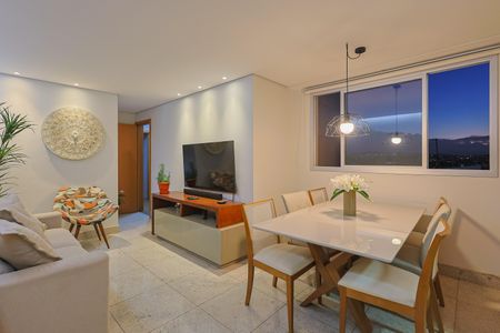 Sala de apartamento à venda com 3 quartos, 88m² em Fernão Dias, Belo Horizonte